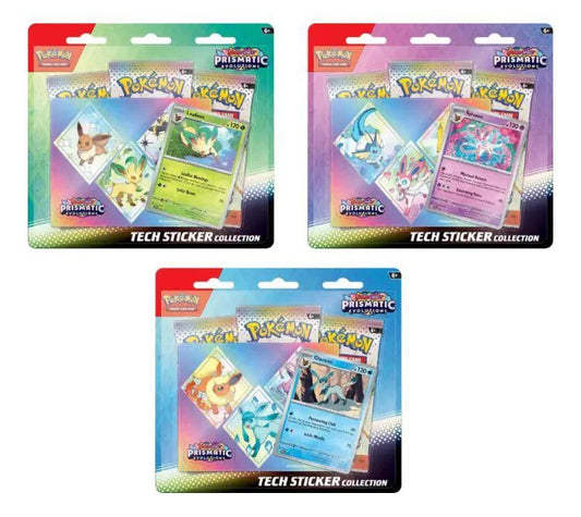 Pre-order Prismatic Evolutions Tech Sticker (Random Art) (1/17/2025)